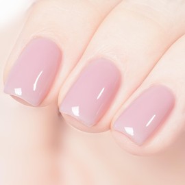 MEMEDA - Esmalte de uñas de gel, esmalte de uñas con luz LED, color blanco lechoso, 0.5 onzas