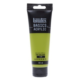 LIQUITEX Acrylic Paint Basics B-209, Light Olive Green, 4.0 fl oz (118 ml)