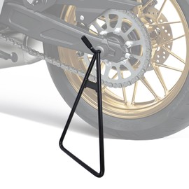MUQIDA Motorcycle Triangle Stand, Heavy Duty Solid Steel Structure Dirt Bike Kickstand, Rustproof Rear Wheel Stand Lift Holder for 80-500cc Dirtbike Supermoto Motocross Pit Bike