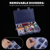 Grid Organizer Box, Bead Boxes with Compartments, 12 Grids Plastic
