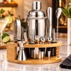 Stainless Steel Cocktail Shaker Set for Home Bartending – Complete