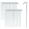 ToCi 24 x Tent Pegs, Galvanised Steel, 25 cm Long,