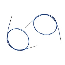 Yunnergo 8FT 15FT 16FT 24FT 30FT Marine Throttle Shift Control Cable 3300/33C Blue Compatible with Marine Outboard Engine Control Box (15ft/4.5 Meter,2Pcs)