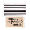 A1HC 100% Coir Welcome Mat 24"x36" & 24"x51" Black and