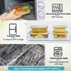 Vtopmart Glass Food Storage Containers with Bamboo Lids, 4 Pack