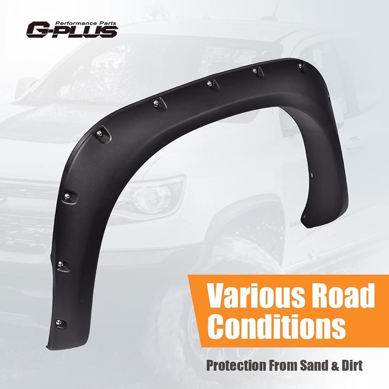 G-PLUS Rugged Fender Flares Compatible with Dodge Ram 1500 2002-2008/Compatible