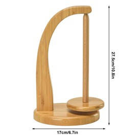 Colexy Wool Ball Holder, Yarn Holder for Knot-Free, Yarn Ball Holder Made of Wood, Magnetic Wool Ball Holder, Wool Holder Rotating, Wooden Yarn Spinner Wooden Yarn Holder Dispenser for Crochet, Yarn