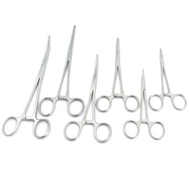 Ultimate Hemostat Set, 6 Piece Ideal for hobby tools, electronics, Fishing and Taxidermy 7.25", 5.5", 3.5".