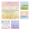 LHLZNB 400 Sheets Three-Dimensional Landscape Painting Sticky Sticky Notes Set,Post