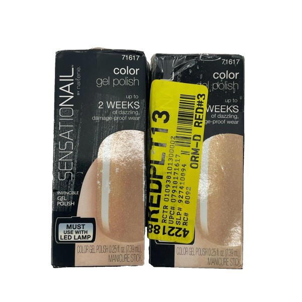 SensatioNail 2 PACK SensatioNail Color Gel Polish 71617 BUBBLY CHAMPAGNE