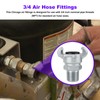 3/4 Chicago Air Fitting Replacement Air Hose Fitting, 0.75" NPT