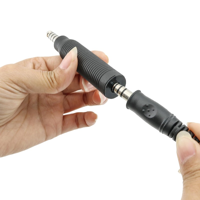 U-174 PTT Adapter Military to Civilian wire jack Transition,Convert NATO