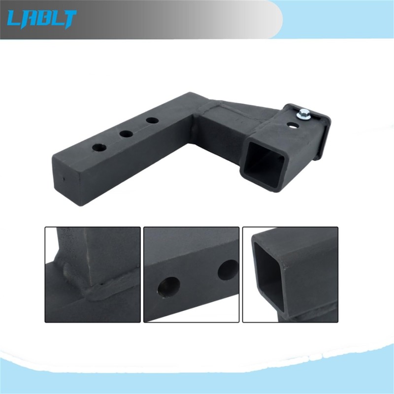LABLT Trailer Hitch Extender Black for 2 Inch Receiver with