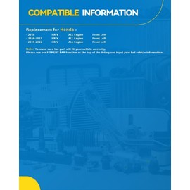 PHILTOP CV Axle Shaft Assembly Compatible with Honda HR-V 2016 2017 2018 2019 2020 2021 2022, Front Left Complete CV Joint Axle Shaft 1 PCS