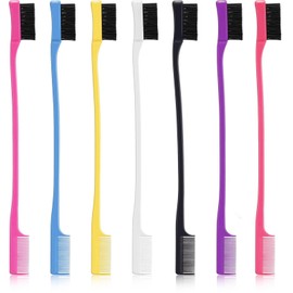 Pack of 7 Eyebrow Eyelash Comb, Double Headed Eyebrow Brush, Double Sided Control Brush, Eyebrow Beauty Brush, 2-in-1 Eyebrow Brush with Comb for Women Girls Cosmetic Tools