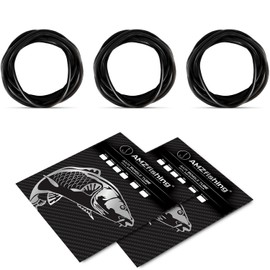 AMZfishing 3 m or 6 m anti-tangle tube, carp accessories, carp accessories, carp fishing, coarse fish fishing, fishing hose, fishing accessories (black, 3 metres)