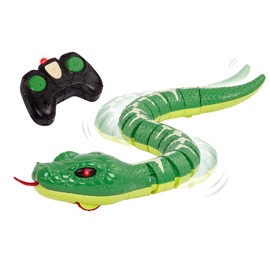 Terra by Battat - RC Emerald Tree Boa Snake Robot with LED Eyes & Realistic Movement - Lifelike Fake Snake Toy with Infrared Controller, Batteries Included - Educational Fun for Kids Ages 6+