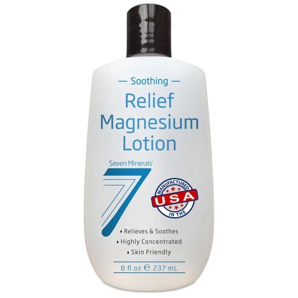 Seven Minerals Magnesium Lotion for Sleep, Soothing Relief & Relaxation