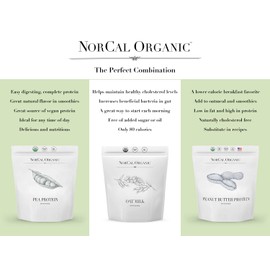 NorCal Organic Oat Milk Powder - 2lbs Bulk | 100% Vegan, UNFLAVORED | Pure Organic Oats from Canadian Farms