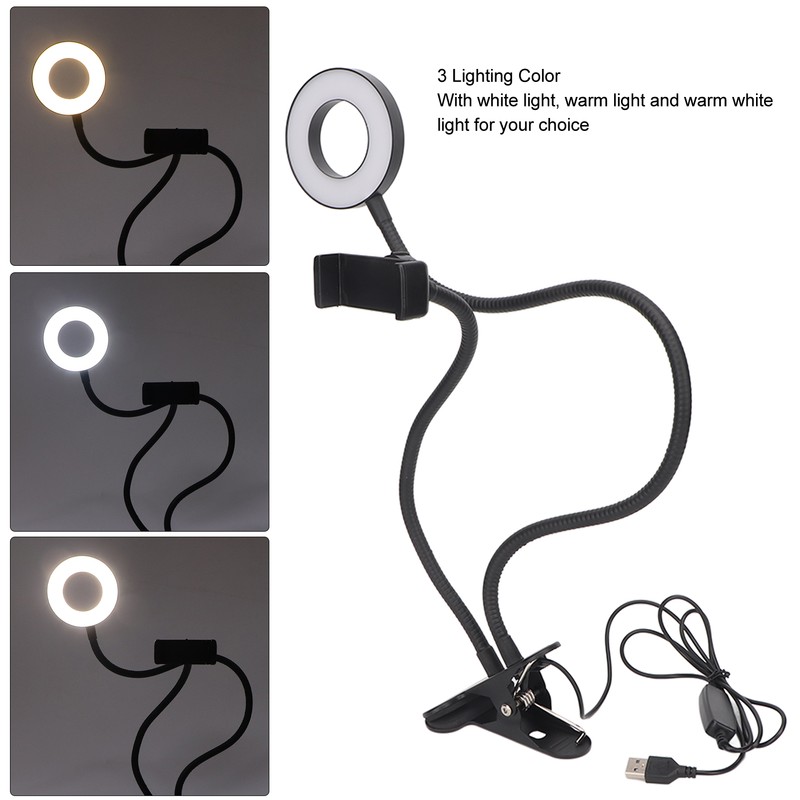 Selfie Ring Light with Cell Phone Holder 5V 48LED 12W