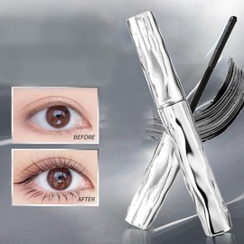 2Kit de Máscara de Pestañas Ultimate Length & Curl, Máscara Pestañas de Metal Resistente Al Agua y A Las Manchas, Rizado Duradero Steel P-ipe Eyelash Primer, M-áscara de Tubo para Más Largas y Gruesas