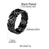 Richsteel Stainless Steel Celtic Jewellery Black Thumb Ring For Men