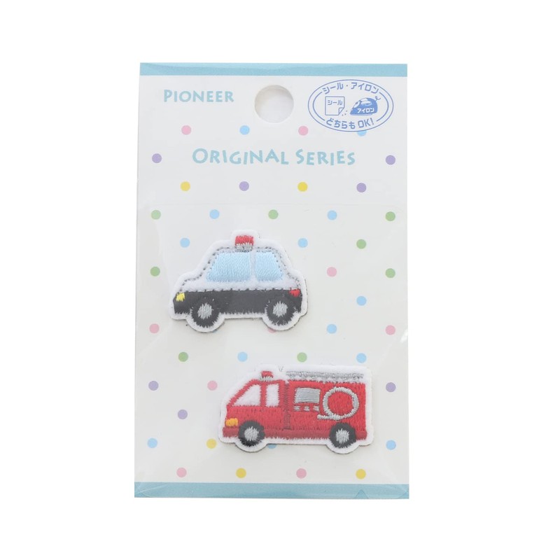 Pioneer Original Patch with 2 Pieces (Police Car/Fire Truck)