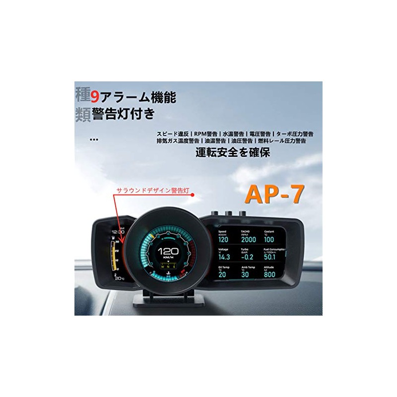 Malovsa 2021 HUD Head Up Display, Speedometer, No Ghosting, OBD+GPS,