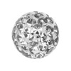 PIERCINGLINE Universal Screw Ball, Crystals and Epoxy, Piercing Attachments, Ball