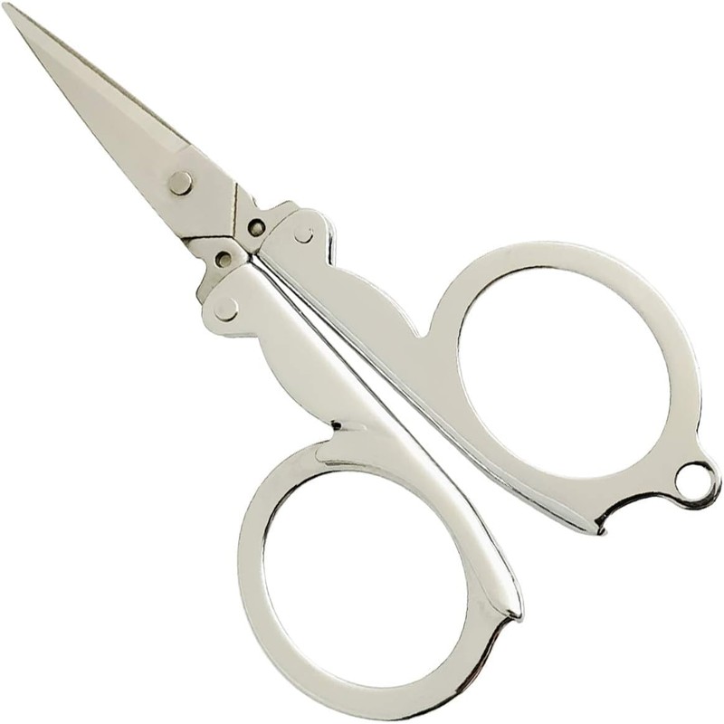 Mini Scissors 2 Pcs Folding Scissors Stainless Steel Travel Scissors