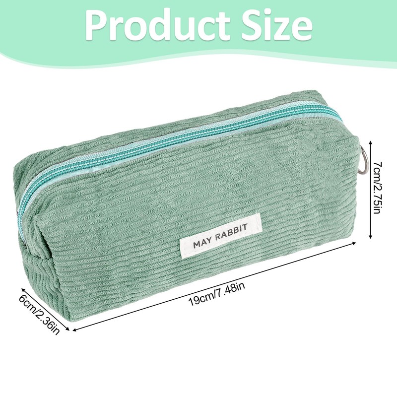 Deepton Pencil Case, Green, Modern