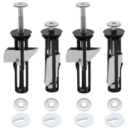 Toilet Seat Fixing Kit, 2 Pieces Stainless Steel Toilet Seat Screws, Universal Toilet Seat Fixings，Easy-to-Assemble Toilet Seat Fixing Set for Home Use, Toilet Seat Repair Accessories