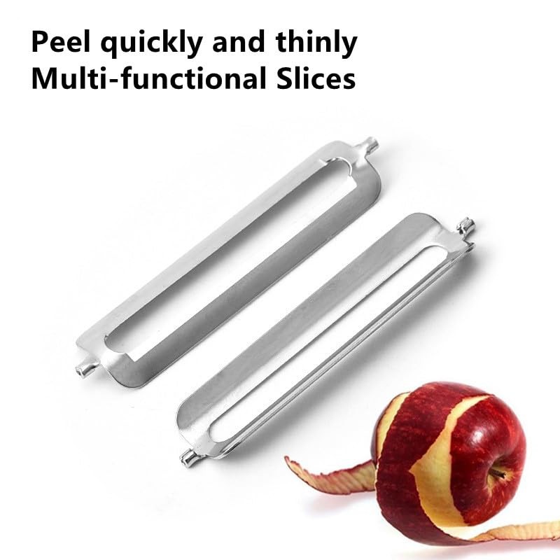 Selxran 5 Pcs Multifunctional Peeler Peeler, 55mm Stainless Steel Citrus