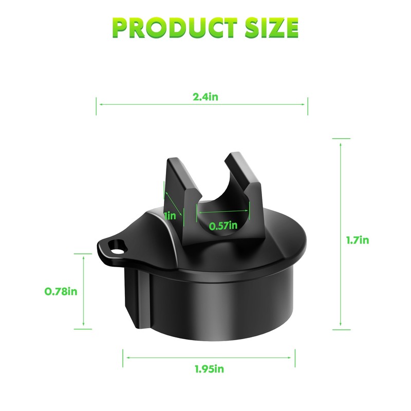 WOLFWILL 7-Way Trailer Plug Cover, 7-Pin Trailer Plug Protector Cap