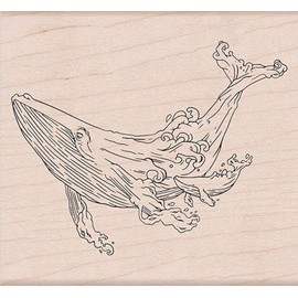 Hero Arts K6369 Wood Stamps, Celebrate Earth Whales