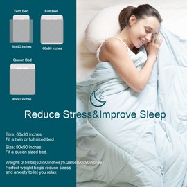 Cozy Bliss Cooling Comforter Queen Size, Cooling Blankets for Hot Sleepers and Night Sweats, Blue Summer Comforter for Queen Size Bed, Breathable Soft Lightweight Silk Smooth