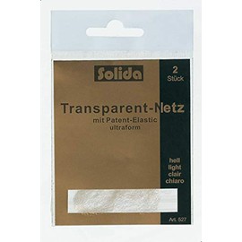 Solida Transparent Hairnets 2-Piece, Dark, 0.0707 kg