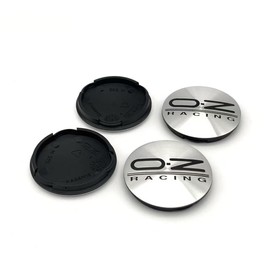 OZ M595 Wheel Center Cap 2.44 ″ (62MM) Outer Diameter, 2.28 '' (58mm) Inner Diameter Wheel Center Hub Cover Car Accessories for Rim(Set of 4) (Silver Black)