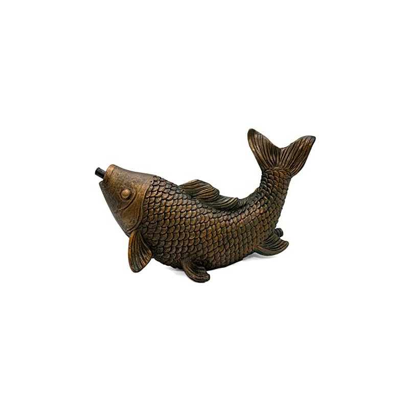 Danner Manufacturing, Inc. Pondmaster Spouting Fish Statue, 03770 Brown