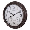 La Crosse Technology 404-3015 Clock Wall with Thermo, 15-1/2"