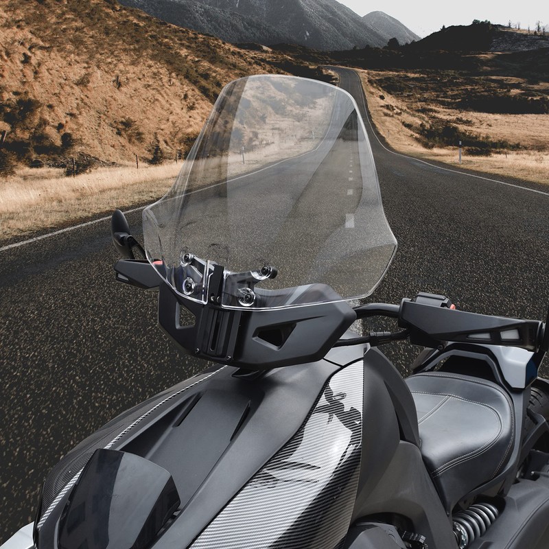 SAUTVS Wider Adventure Adjustable Windshield for Can-Am Ryker, New Upgrade