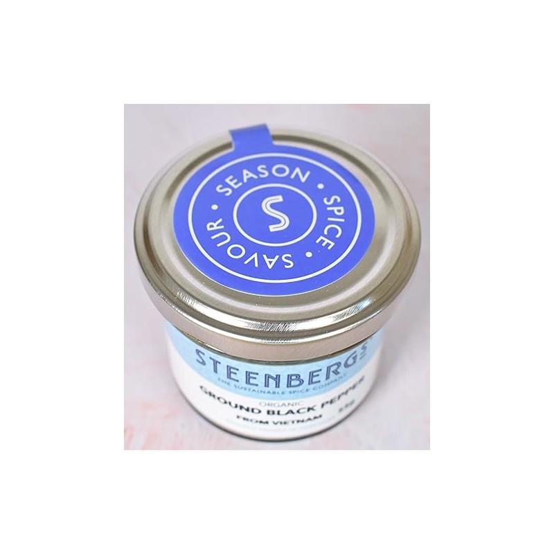 Steenbergs Organic Ground Black Pepper Standard 55g