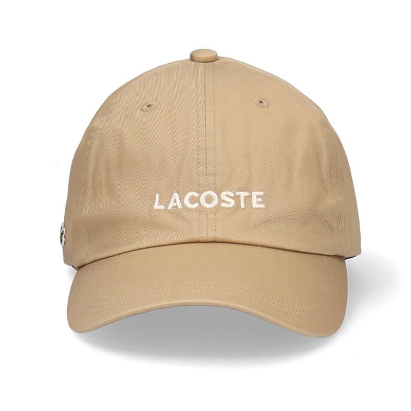 Lacoste Logo Cotton Basic Cap (Beige)