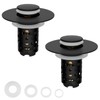 Universal Bathroom Sink Stopper Hair Catcher Upgraded with 2-Layer Detachable