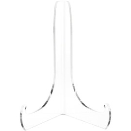 Plymor Clear Acrylic Small 60-Degree Angle Easel with Shallow Support Ledges, 4.5" H x 3.25" W x 2.5" D, fits Lightweight 4" x 6" Items, Like Small Photo (12 Pack)