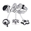 Baby Plush Animal Stroller Toys Black and White Spiral Activity