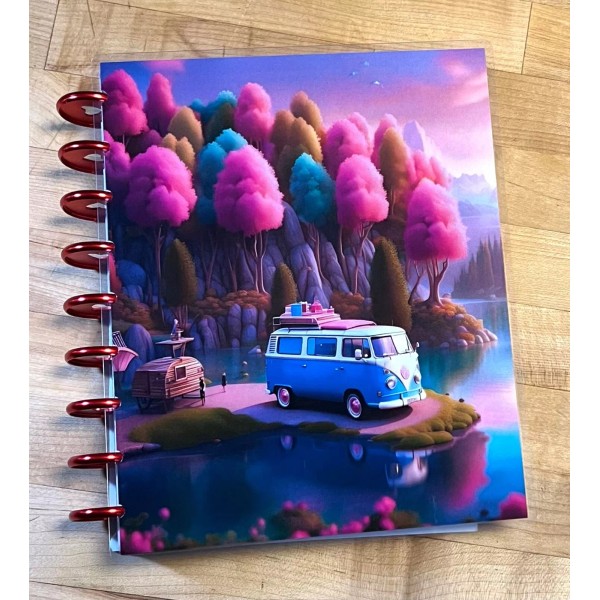 Handmade *Camping Colorful Scene* Cover Set for use with Classic