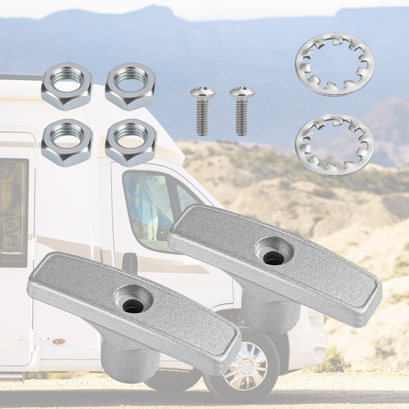 2pcs RV Waste Valve Handle Replacements, Metal RV Tank Handle