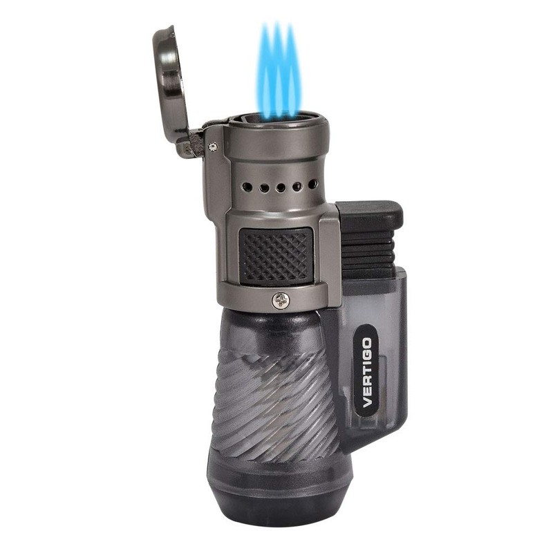 Vertigo by Lotus Cyclone Triple Torch Cigar Lighter Charcoal 3