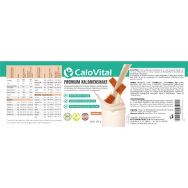 CALOVITAL Trinknahrung hochkalorisch für Gewichtszunahme | Kohlenhydrate & Eiweiß als Kalorien Shake | Hochdosiert mit vielen Vitaminen | CaloVital - Premium Qualität aus Deutschland (Karamell 500g)